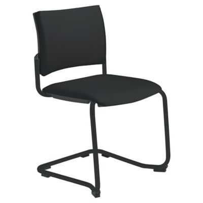 Savannah reception chair with cantilever black