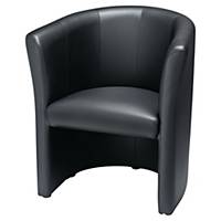 Visitor chair Eden, W 45 x 48 D cm, black