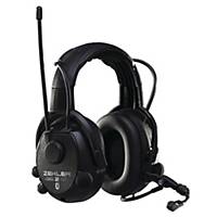 Høreværn Skydda Zekler 412RDB, radio, sort, SNR 30 dB