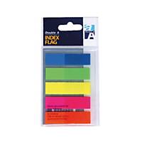 DOUBLE A INDEX FLAGS 0.47  X 1.7  ASSORTED FULL 5COLOURS