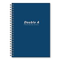 DOUBLE A WIREBOUND NOTEBOOK 70G 40 SHEETS A5 BLUE