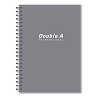 DOUBLE A WIREBOUND NOTEBOOK 70G 40 SHEETS A5 GREY