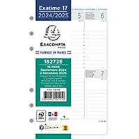 Exatime 17 recharge for organiser 7days/2 pages vertically