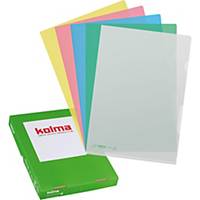 Transparent folder Kolma LineaVerde 59880 A4, assorted, package of 100 pcs