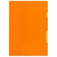 Transparent folder Kolma Visa Dossier 59434 A4, PP, orange, pack of 100 pcs