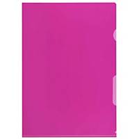 Transparent folder Kolma Visa Dossier 59434 A4, PP, pink, package of 100 pcs