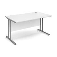 Maestro 25 SL straight desk 1200mm x 800mm white - Delivery Only - Excludes NI