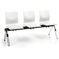 Timor waiting bench with 3 seats white