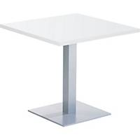 Eol vierkante lage tafel, B 80 x 80 x H 73,5 cm, wit