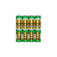 PANASONIC Gold R03Gt/4Sl Carbon Zinc Batteries AAA Pack Of 4