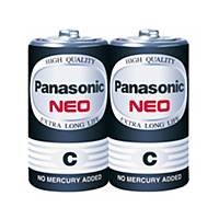 PANASONIC NEO ถ่านคาร์บอนซิงค์ R14NT/2SL 1.5 โวลต์ 2 ก้อน