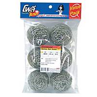 POLY-BRITE Stainless Steel Scourer - Pack of 6