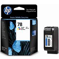 HP 78 (C6578D) inkt cartridge, cyaan, magenta, geel