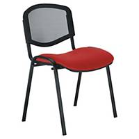 WELCOME MESH VISITOR CHAIR RED