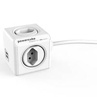 Steckdose Powercube extended USB, 1,5 m, weiss