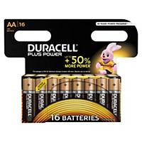 Duracell Plus Power AA battery - pack of 16