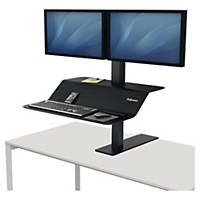 Sit-stand workstation Lotus™ VE Fellowes, 2 monitors, black