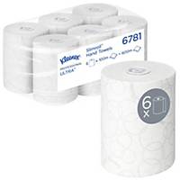 Hand Towels by Kleenex® - 6 x 100m 2 Ply White Paper Hand Towels (6781)
