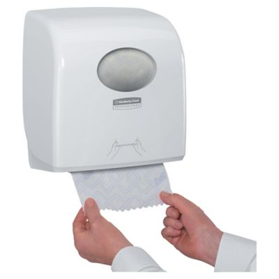 Dispensador papel secamanos Kimberly-Clark con sistema - blanco