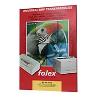 Folia prezentacyjna FOLEX BG 40,5, 100 mikronów, przeźroczysta, 50 sztuk