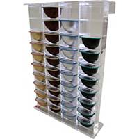 Dispenser for 40 tea capsules, linear