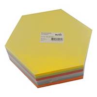 Moderationskarten, Waben 19x16,5 cm, Farben ass., Packung à 300 Stück