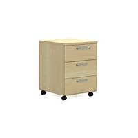 Nowy Styl Easy Space mobiler Container 3 Schubladen 60 x 60 x 43 cm, heller Sand
