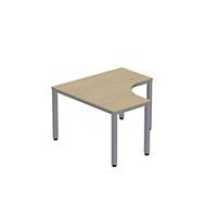Pracovní stůl ve tvaru L - pravý Easy Space, 120 x 120 x 60 x 60 cm, javor