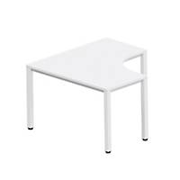 Pracovný stôl v tvare L - pravý Easy Space,  120x120x60x60cm, svetlý piesok