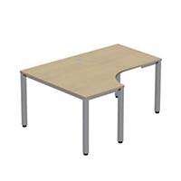 Pracovný stôl v tvare L - ľavý Easy Space, 120x180x60x80cm, svetlý piesok