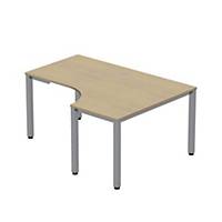 Pracovný stôl v tvare L - pravý Easy Space, 120x180x60x80cm, svetlý piesok