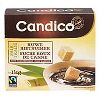 Sucre en morceaux Candico Fairtrade, la boîte de 1 kg