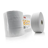 Satino Comfort Jumbo rol toiletpapier, 2-laags, 1.027 vellen, pak van 6 rollen