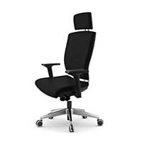 Cadeira com apoio de cabeça e mecanismo sincronizado Blex800 - preto
