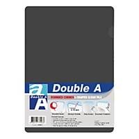 Double A 膠文件套A4 灰色 - 每包12個
