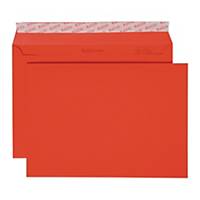 Enveloppe Elco Color C5, sans fenêtre, rouge, emb. de 25 pces.