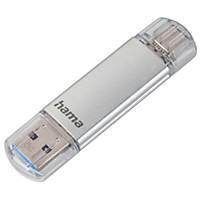 Hama USB-Stick 124161 Laeta, Speicherkapazität: 16GB, silber