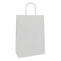 Shopper Clairefontaine, 220 x 100 x 270 mm, bianco, confezione da 25 pz.