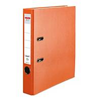 Herlitz Q.file Standardordner, halbplastisch, Rückenbreite 5 cm, orange