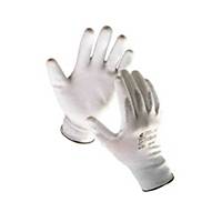 ESD rukavice Cerva Flicker, veľkosť 7, sivé, 12 párov