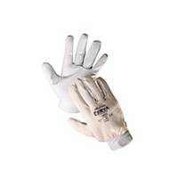 Cerva Pelican Combinated Gloves, Size 8, Natural, 12 Pairs
