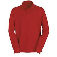 IDEAL 633 POLO L/SLEEVE RED M