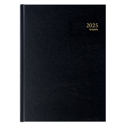 Agenda journalier Brepols Bremax 1 - 2024 - 21 x 29 cm - noir