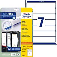 Labels Avery Zweckform ultragrip L4760, 192x38 mm, white, pack of 210 pcs