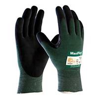 aTG® MaxiFlex® Cut™ 34-8743 Cut Protection Gloves, Size 6, Green, 12 Pairs