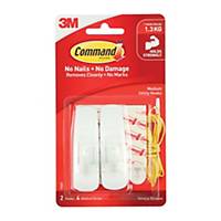 3M 17001 Command Medium Utility Hook (Holds Up to 1.3kg) Pack of 2