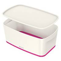 Leitz Mybox Small 5 Litre With Lid, Storage Box - Pink