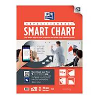 Blocco lavagne fogli mobili Oxford Smart Chart riposizionabili 30 fogli - conf.3