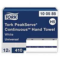 Fold towels Tork PeakServe Endlos 100585 H5, 1-ply, pack of 12x410 pieces