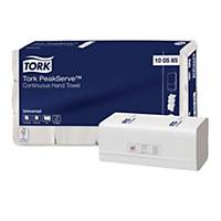 Skladané papierové utierky Tork PeakServe Universal 100585, biele, 12 x 410 ks